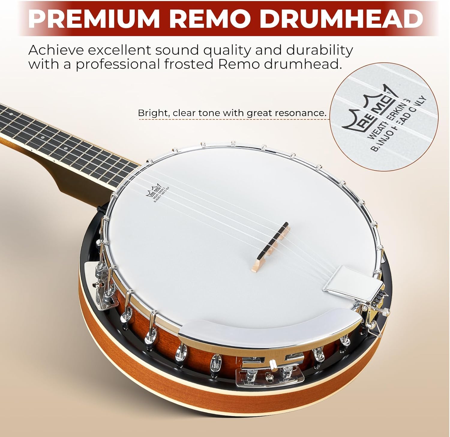 Vangoa Purple Violin 4/4 Size + 38inch 5 String Banjo Music Ultimate Bundle for Beginners Teenagers and Adults - Complete Starter Kits with Full Accessories - Ideal Musical Gift Bundle