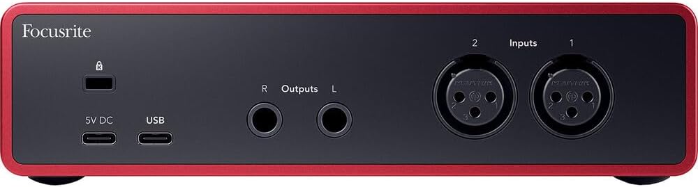 Focusrite Scarlett 2i2 USB-C Audio Interface (4th Gen) Bundle with Mackie CR3-X Creative Reference Series 3