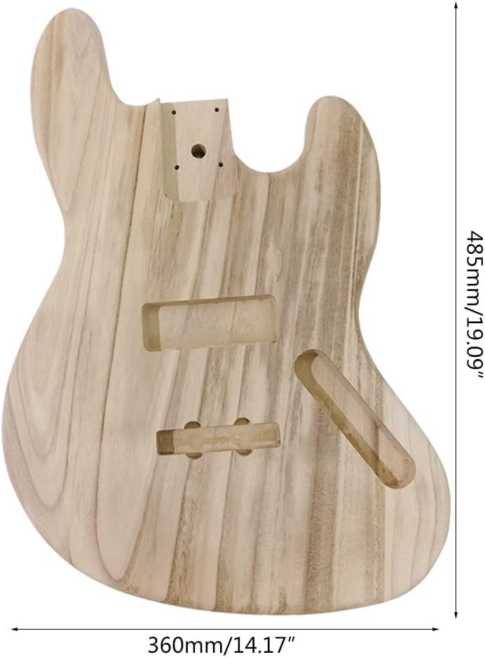 Unfinished Electric Bass Guitar Body forJB Electric Guitar Great