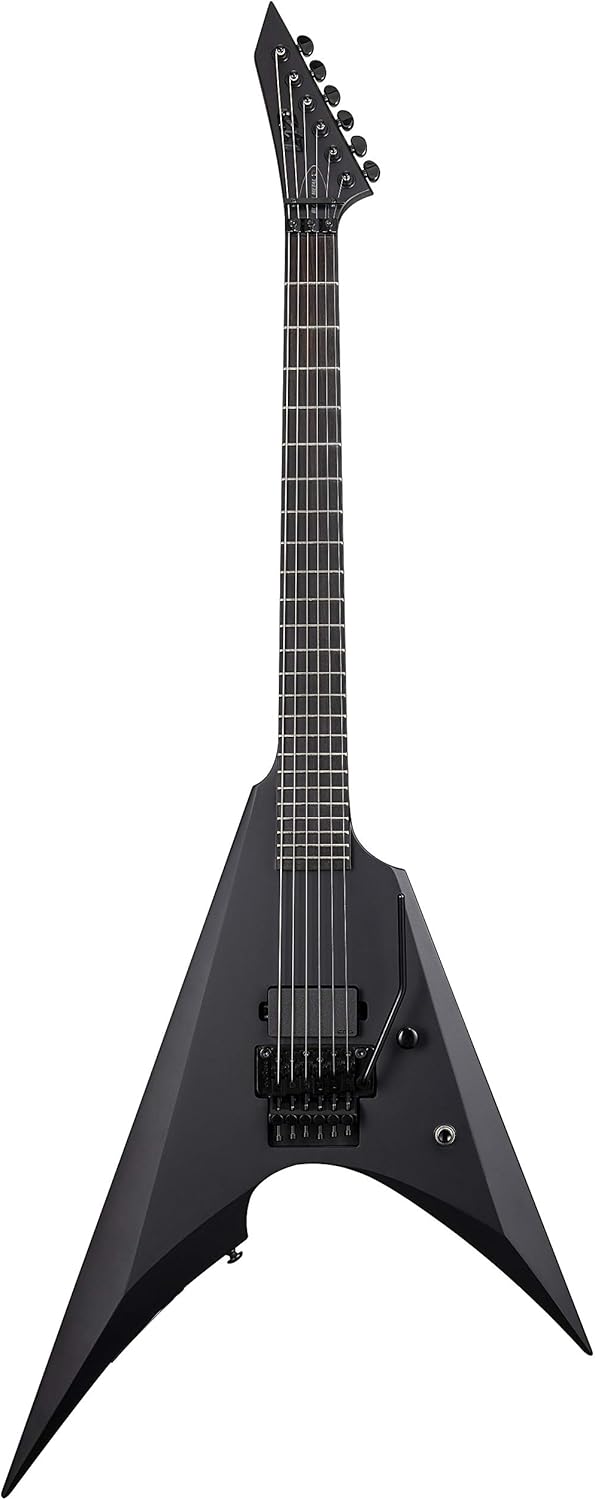 ESP LTD Arrow Black Metal Electric Guitar, Black Satin