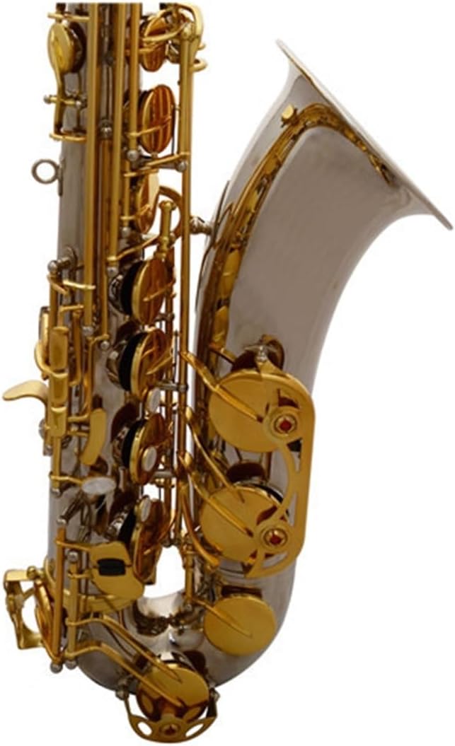 Beginner saxophone Professional Saxophone B Flat Nickel Plated Gold Key Saxophone Woodwind Instrument