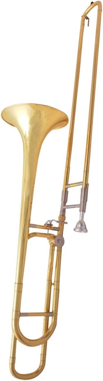 Adult Trombone Instrument Suitable For Beginners To Play B Flat To F Tenor Pitch Transposed Instrument(Gold)