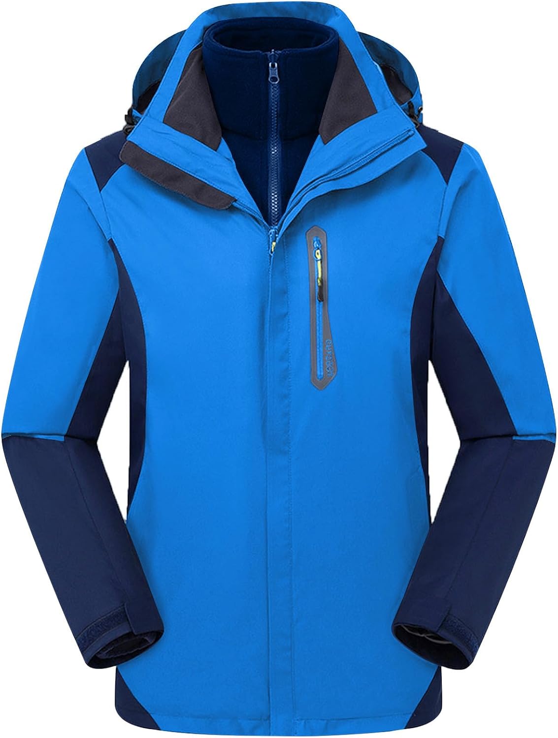 Women's Waterproof Softshell Jacket Winter Warm Windbreaker Hooded Rain Coat for Outdoor Hiking Climbing Traveling