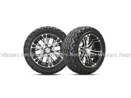 Club Car Onward, 14′′ Gloss Black Mercury Wheel with 23X10-14 Kraken Tire