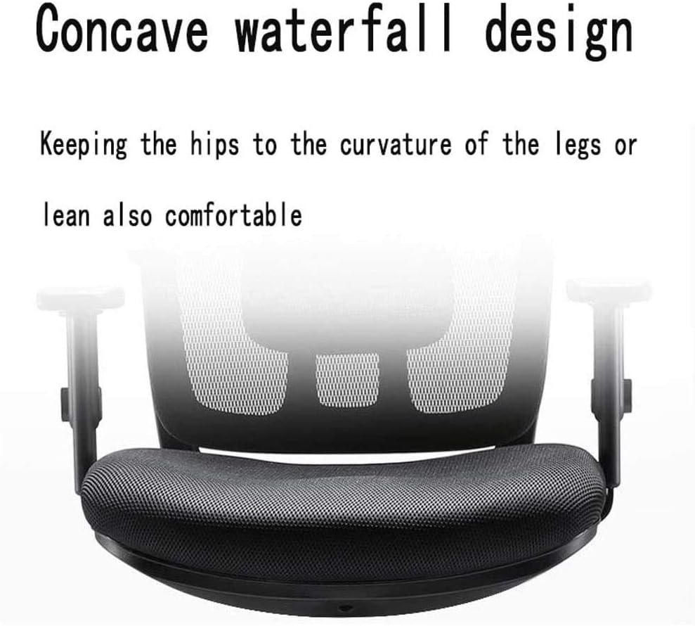 Executive Swivel Adjustable Swivel Office Desk Chair with Armrests Lumbar Support Desk Ergonomic Chair Ergonomic Computer Chair Home Boss Chair Reclining Sleep Office Lunch Chair