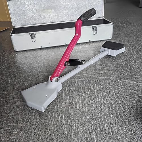 Kneeless Carpet Stretcher,Fit Laying Tool w/Soft Rubber Handle and Grippers for DIY Use,Essential Fitting Tool for Flooring Projects