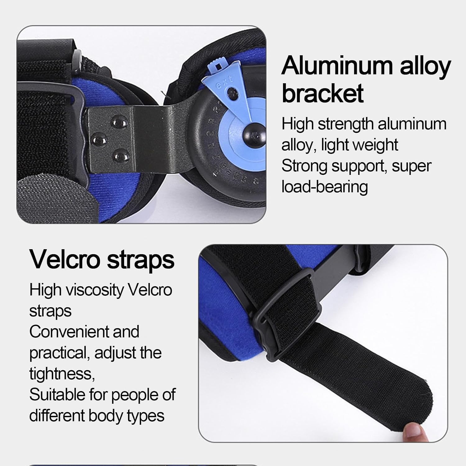 Unisex Orthopedic Patella Knee Brace Hinged Knee Brace 0-120° Adjustment Leg Aids Post Op Knee Brace for ACL, MCL and PCL Injury, One Size