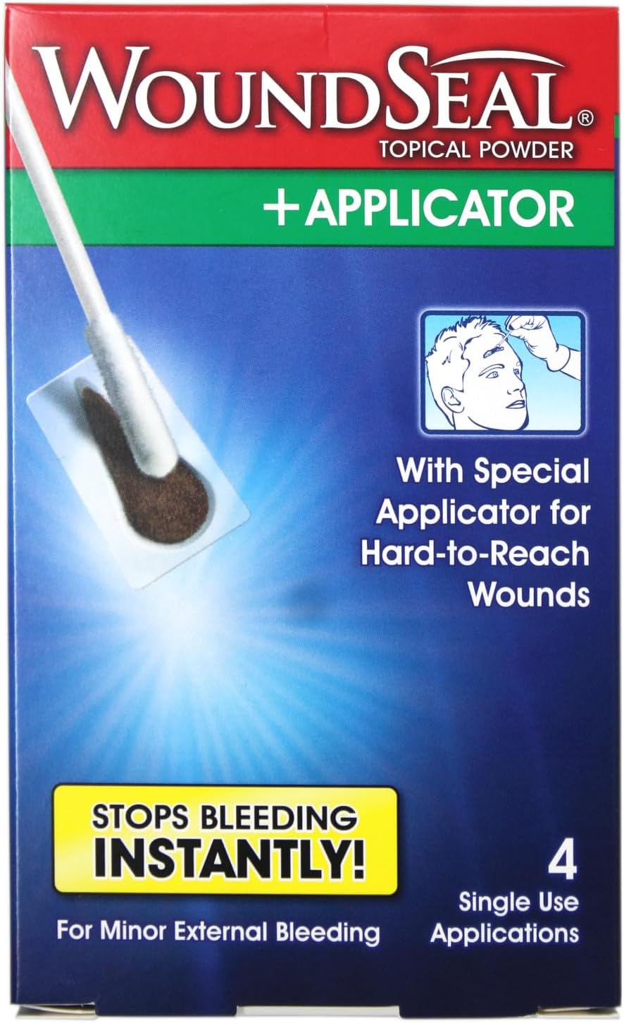 WoundSeal Powder for Nosebleeds + Applicator, 4 Each (Pack of 3)