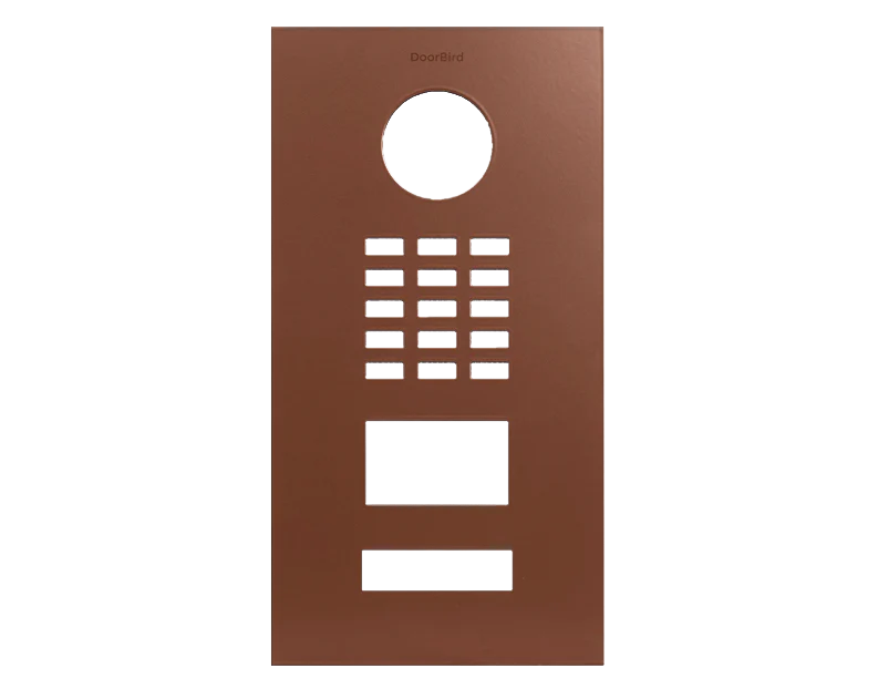 DoorBird Front Panel for D2101V in Copper Brown, RAL 8004