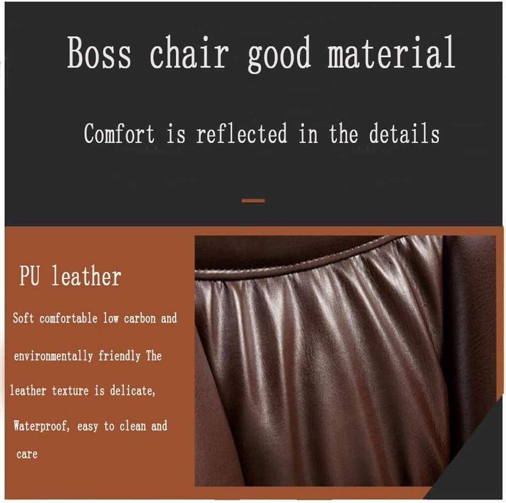 Executive Swivel Adjustable Swivel Office Desk Chair with Armrests Lumbar Support Desk Ergonomic Chair Executive Chair Boss Chair Reclining Learning Chair Home Office Chair (Gold With footrest)