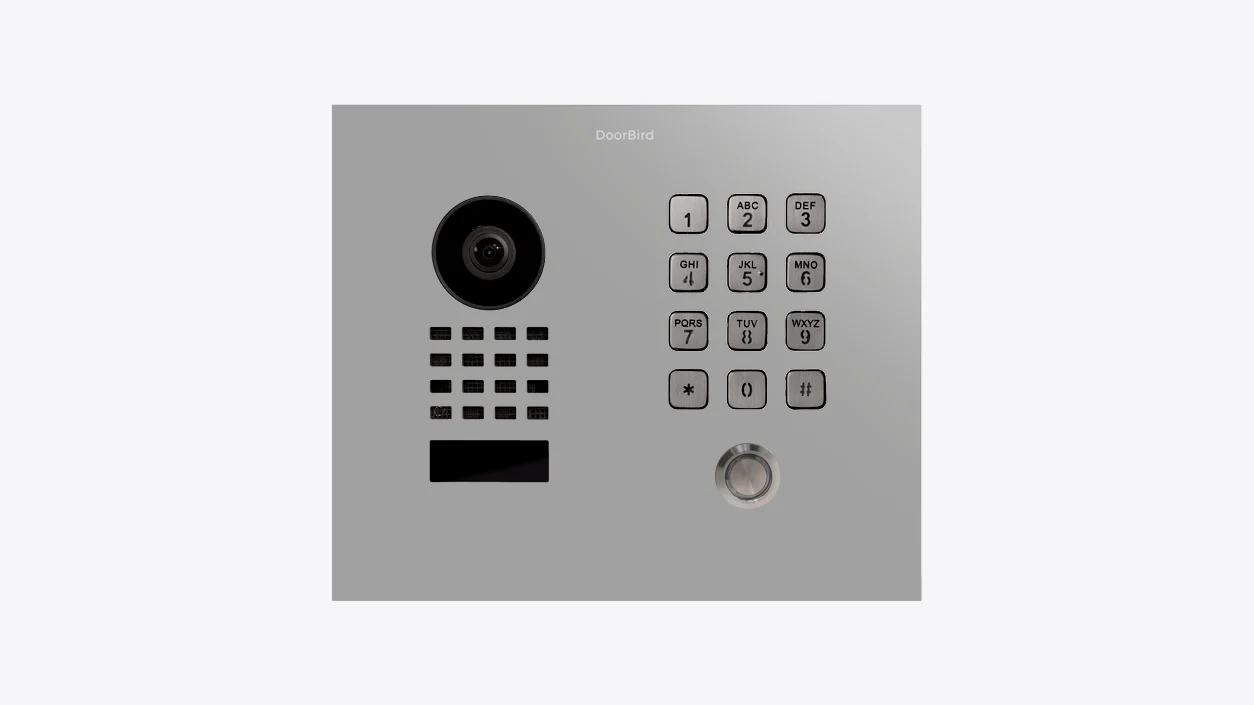 DoorBird D1101KH Classic Flush-Mount IP Video Door Station in White Aluminium, RAL 9006