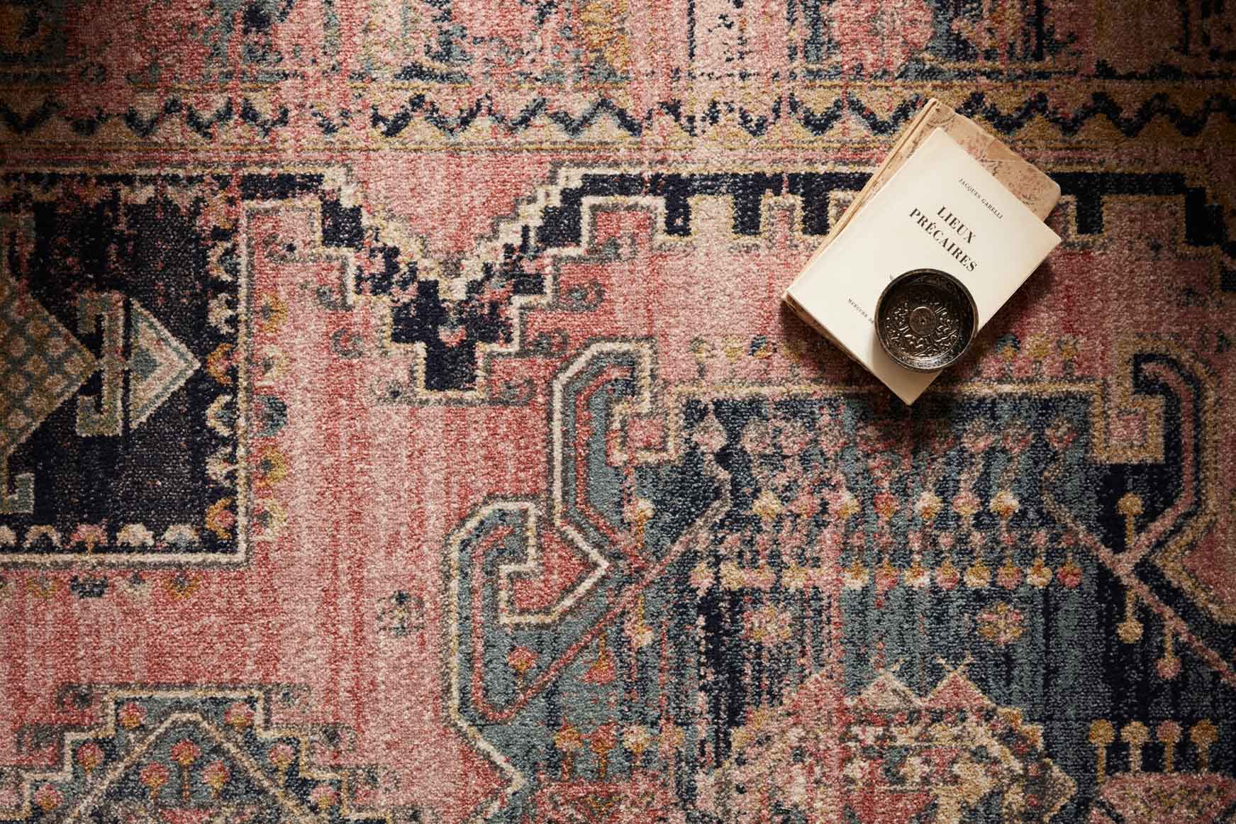 Loloi II Jocelyn Collection - Transitional Power Loomed Rug in Rose & Rose (JOC-06)