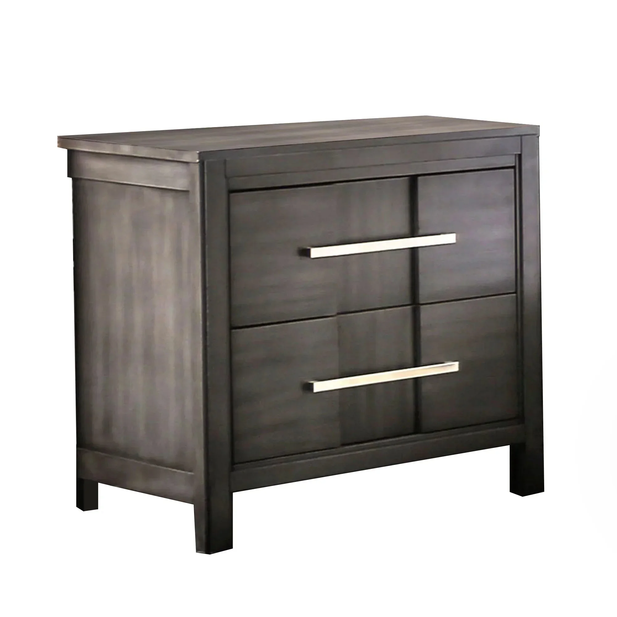 Parrot Uncle Berenice 23-Inch Transitional 2-Drawer Nightstand in Solid Wood