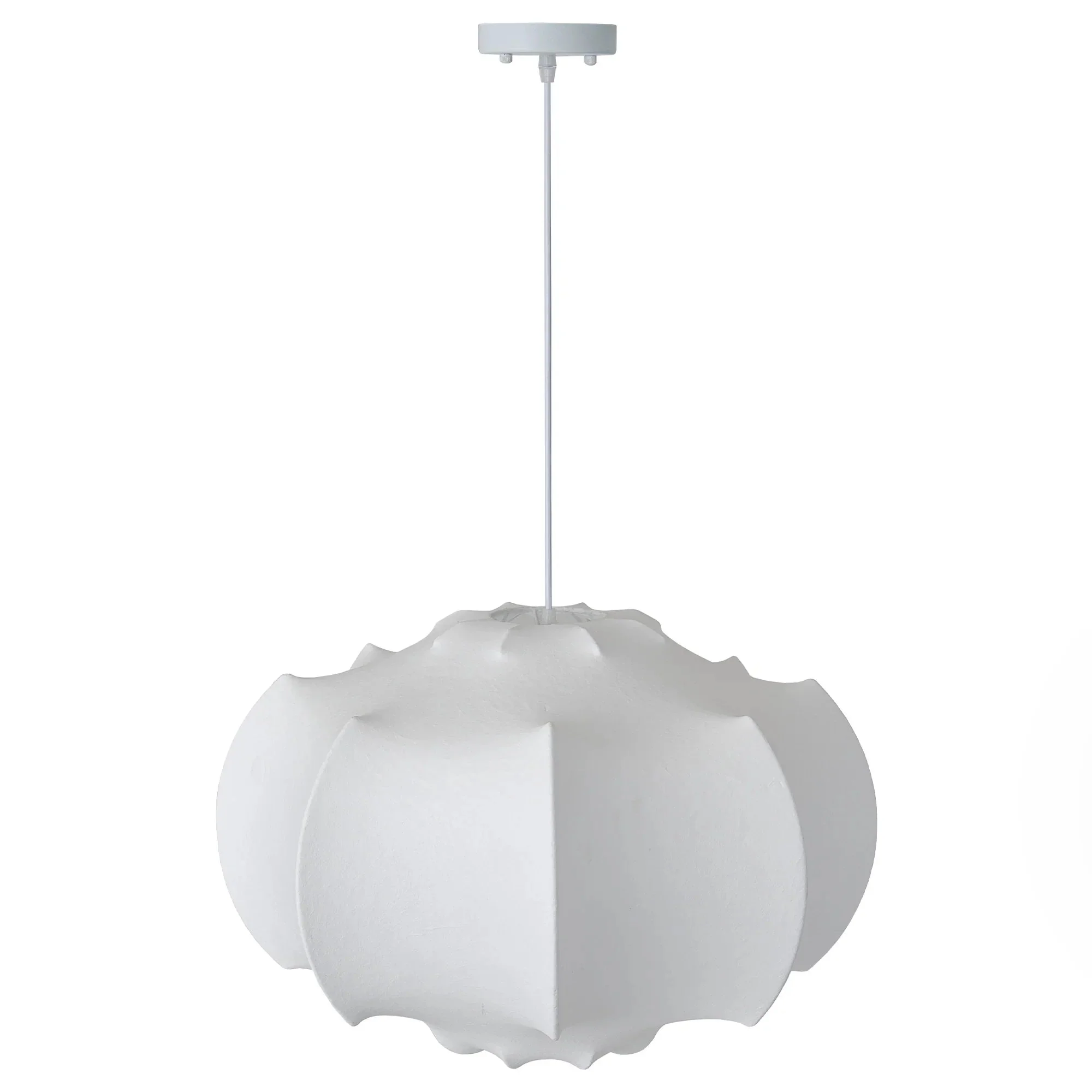 Parrot Uncle 24-Inch Bevis 3-Light White Wabi-sabi Island Pendant Light (BBC3005)
