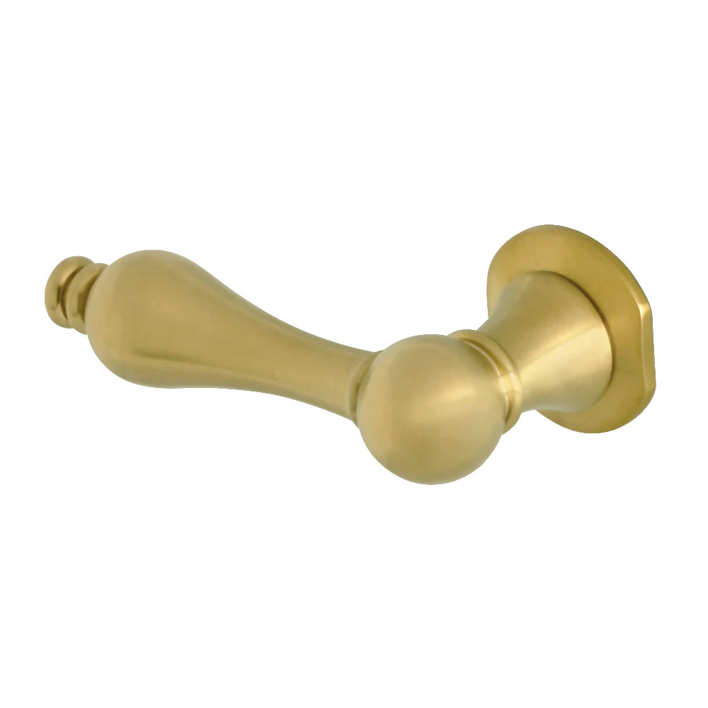 Kingston Brass Victorian Front Mount Toilet Tank Lever, Left/Right Installation, Brushed Brass (KTAL7)