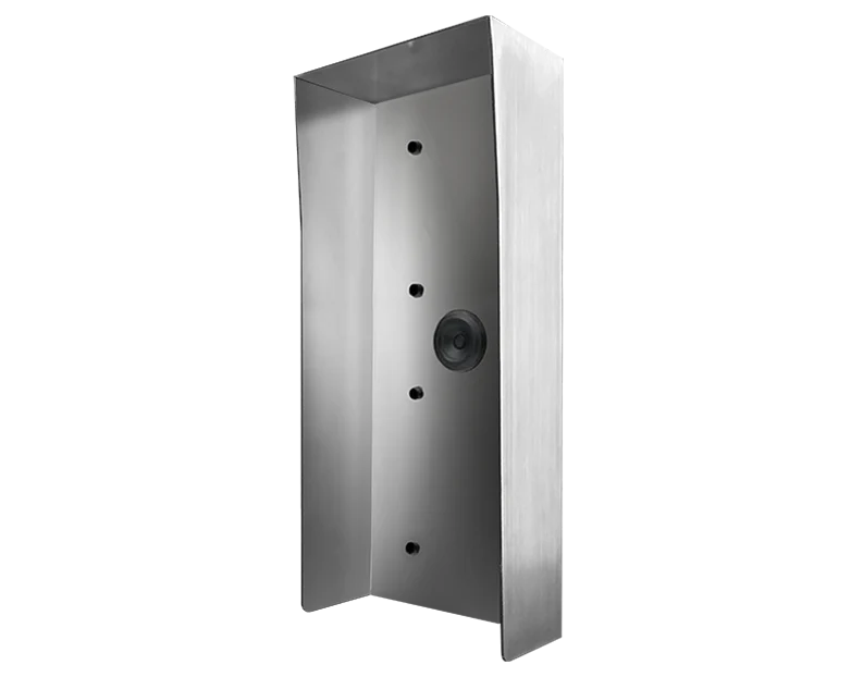 DoorBird Protective Hood for D2102V/D2103V/D2101FV Fingerprint 50/D2101FV EKEY, Surface-Mounting Housing in Stainless Steel V4A