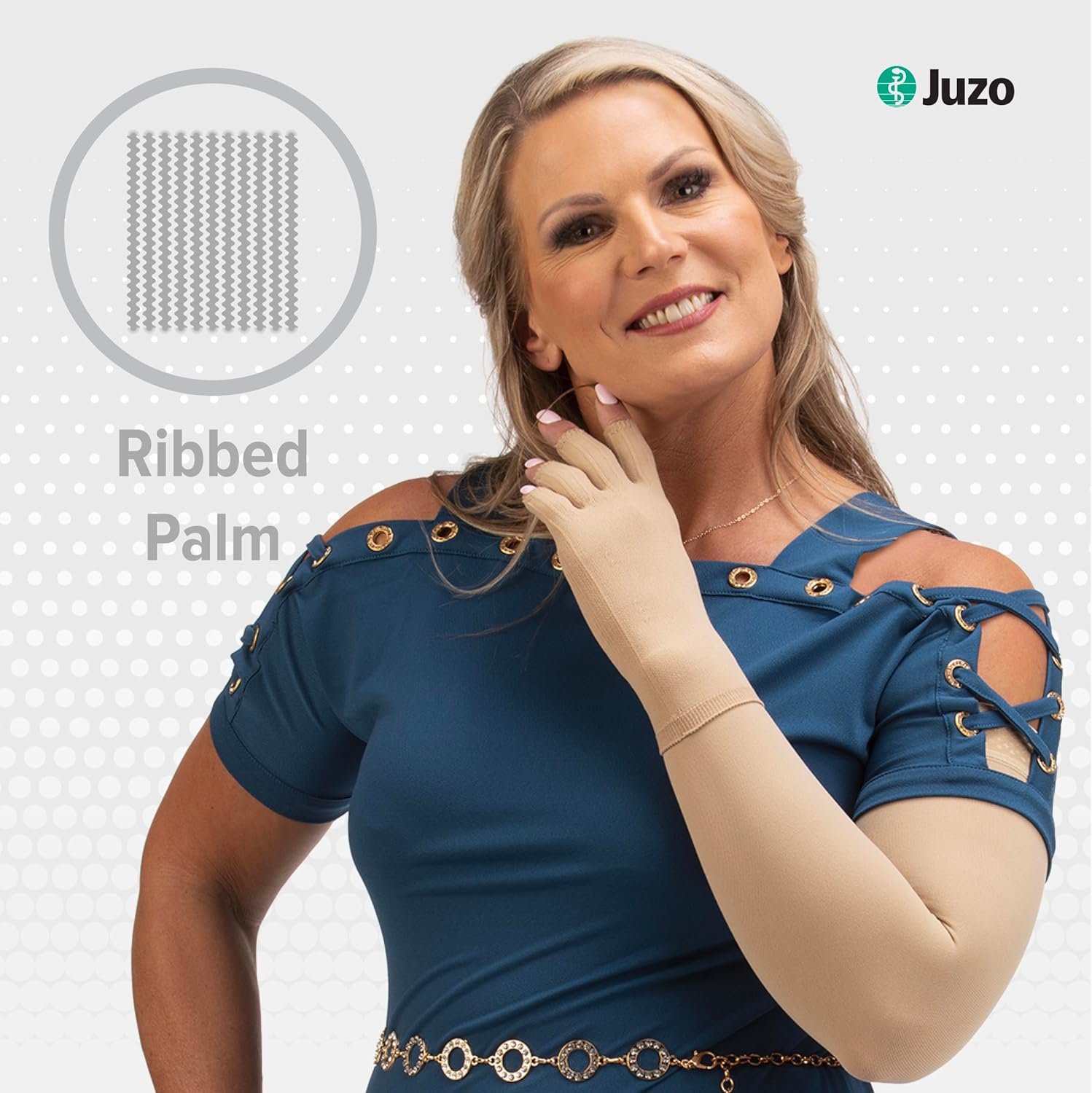 Juzo Basic 4411ad 20-30mmhg Knee-High Closed Toe Compression Stocking,Black,S Left