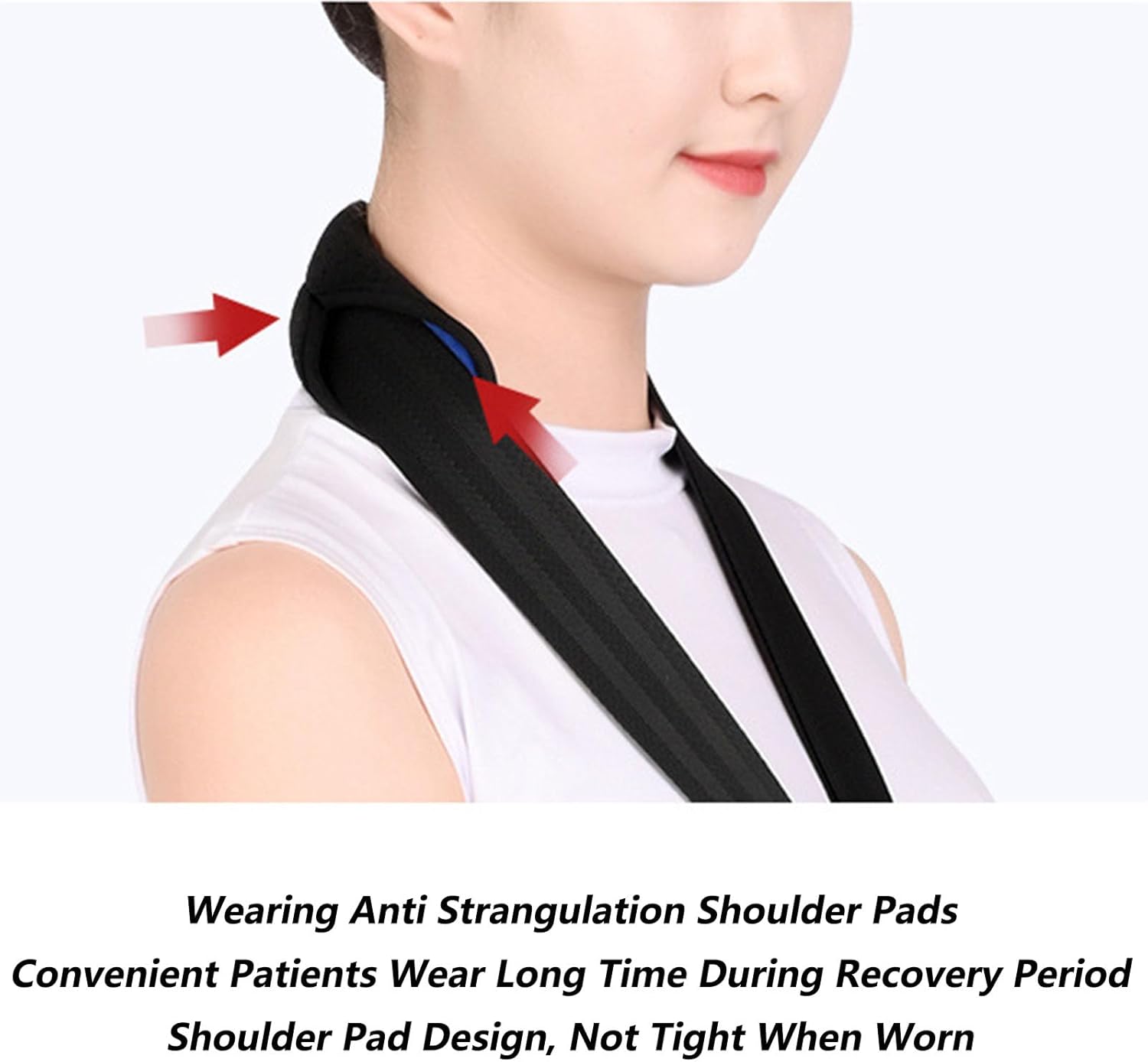 SFKLYU Hinged Elbow Brace Adjustable Telescoping Post Op Arm Splint with Sling Stabilizer for Post Elbow Brace Stabilizer Splint Recovery Support,Left