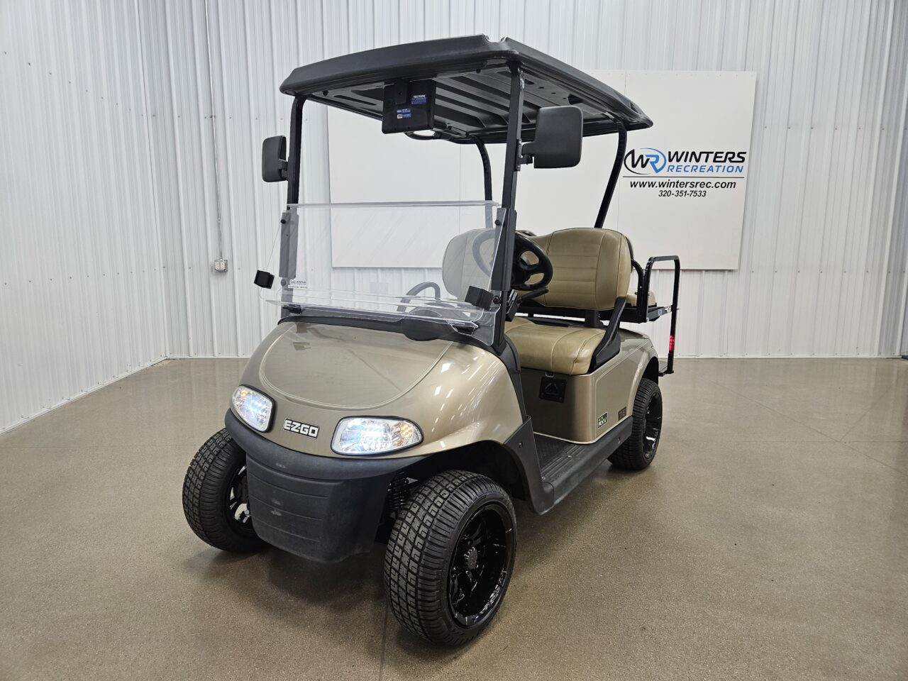 2020 E-Z-GO RXV Lithium Ion STREET READY Golf Cart, Almond