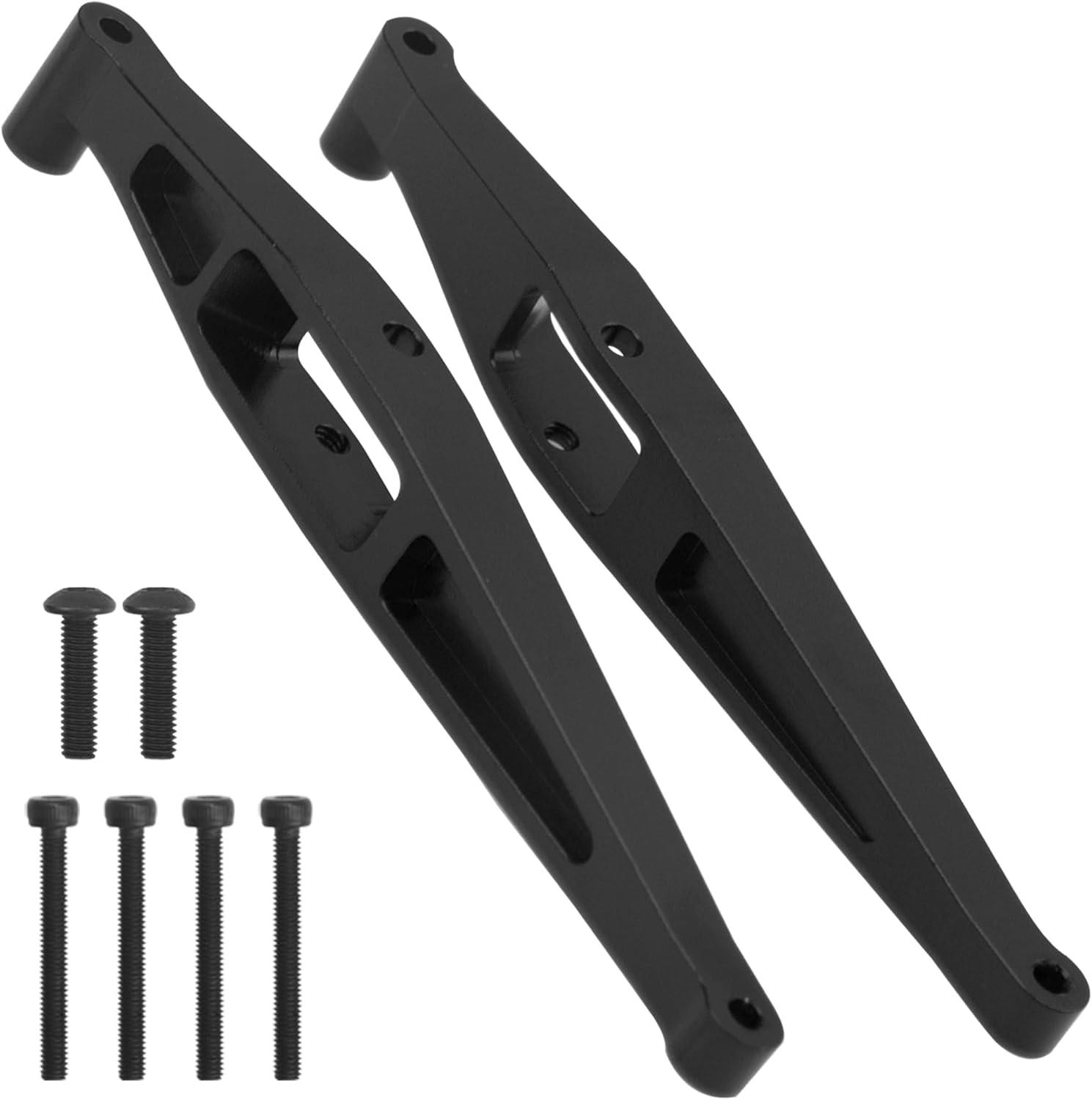 Metal C-Hubs, Front Control Arms & Rear Lower Arms & Rear Axle Support A Frame & Steering Knuckles Compatible with 1/18 Axial Yeti Jr RTR RC Car Upgrade Part (Black)