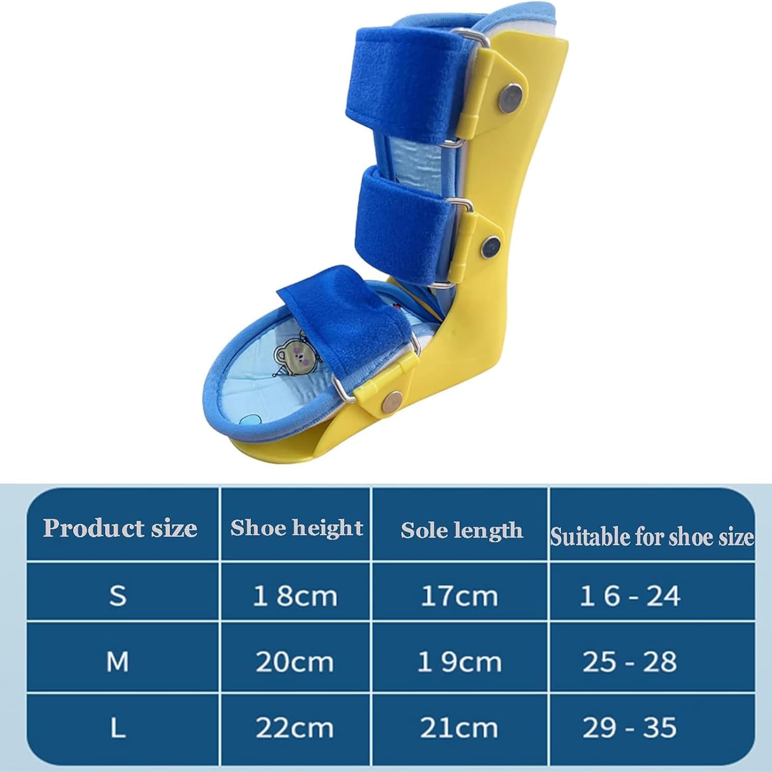 Kids AFO Drop Foot Splint Ankle Foot Brace Night Splint Support for Children Toddler Ankle Foot Orthosis,Right Foot,Left,S