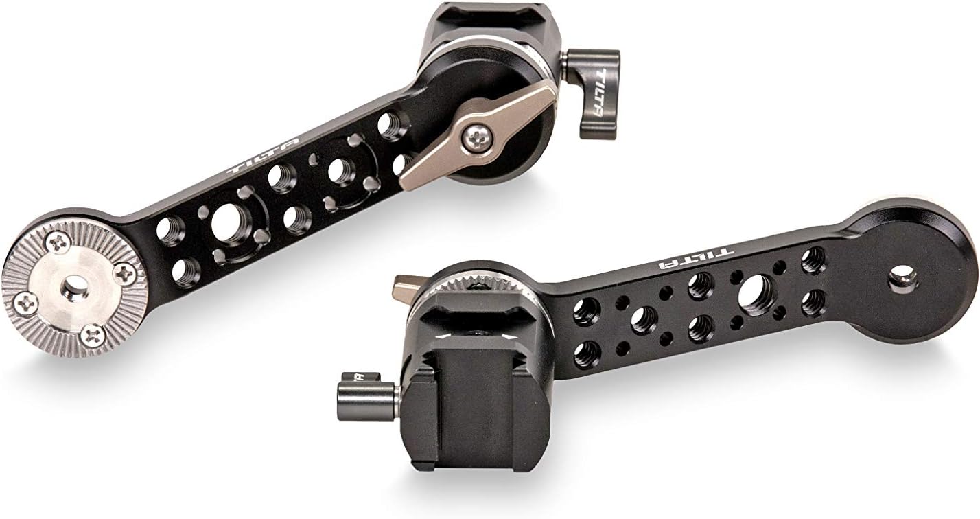 Tilta Adjustable NATO Rail Extender Arms | Compatible with RS4 PRO / RS4 / RS3 PRO | Additional Points for Gimbal, Compatible with Any Handle That Connects via Rosette
