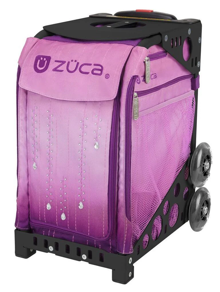 Zuca Rain Sport Bag and Black Frame with Flashing Wheels (Velvet)
