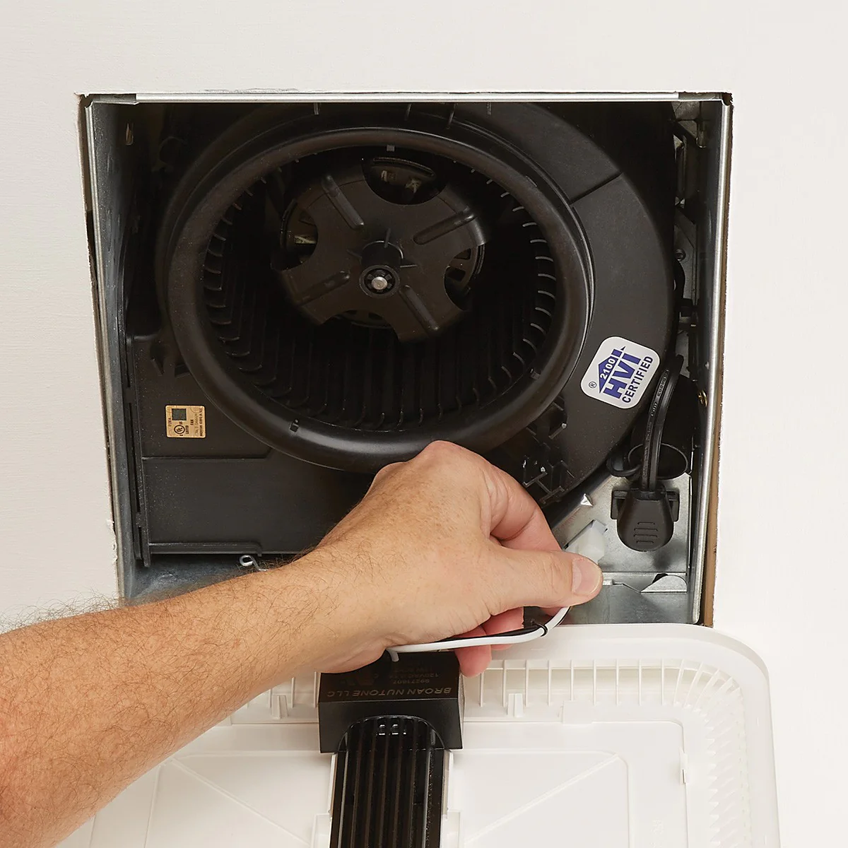 Broan SurfaceShield 110 CFM Exhaust Fan w/ LED & Antibacterial Violet Light