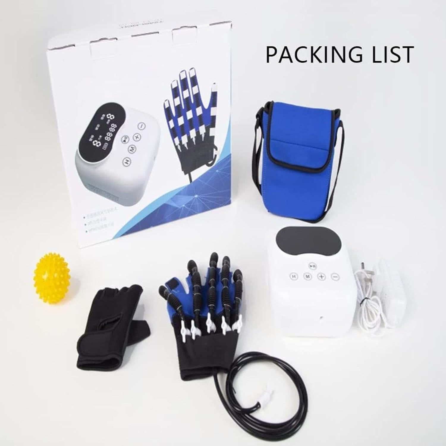 Rehabilitation Robot Gloves Hemiplegia Finger Rehabilitation Trainer Robot Gloves for Stroke People Finger Wrist Training,Left-S