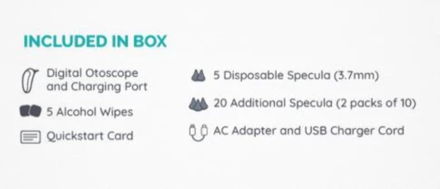 Wireless Otoscope Ear Camera - Remmie PRO | Digital Ear, Nose, and Throat Inspection Tool with LED Lighting for Professional-Grade Diagnoses| FDA Registered Wi-Fi Ear Camera