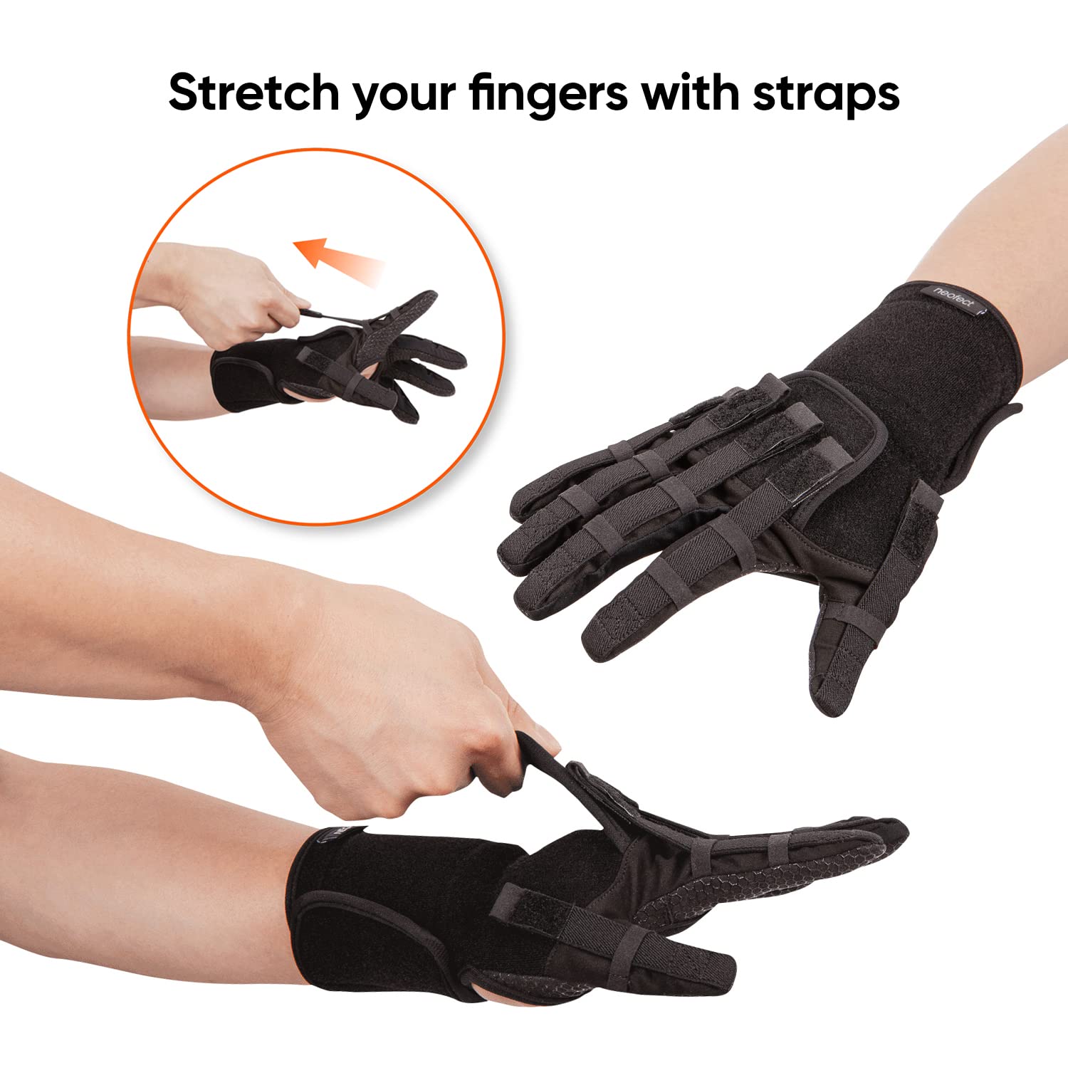 NEOFECT Extender Plus Large Right, Hand Brace for Stroke Patients, Stroke hand therapy Equipment, Stroke Recovery Equipment, Finger rehabilitation glove
