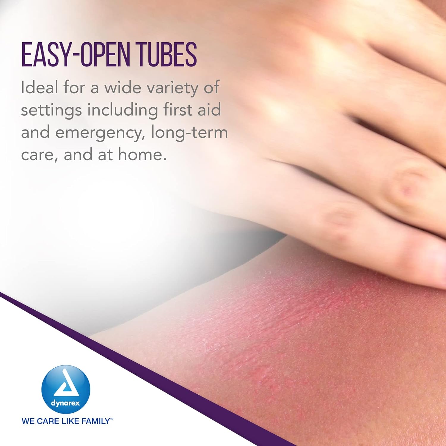 Dynarex Bacitracin Zinc Ointment USP - Burn Cream and Antibiotic Ointment for Minor Cuts, Diaper Rashes, Wound Care and First Aid, 1 oz Tubes - Case of 72 Tubes