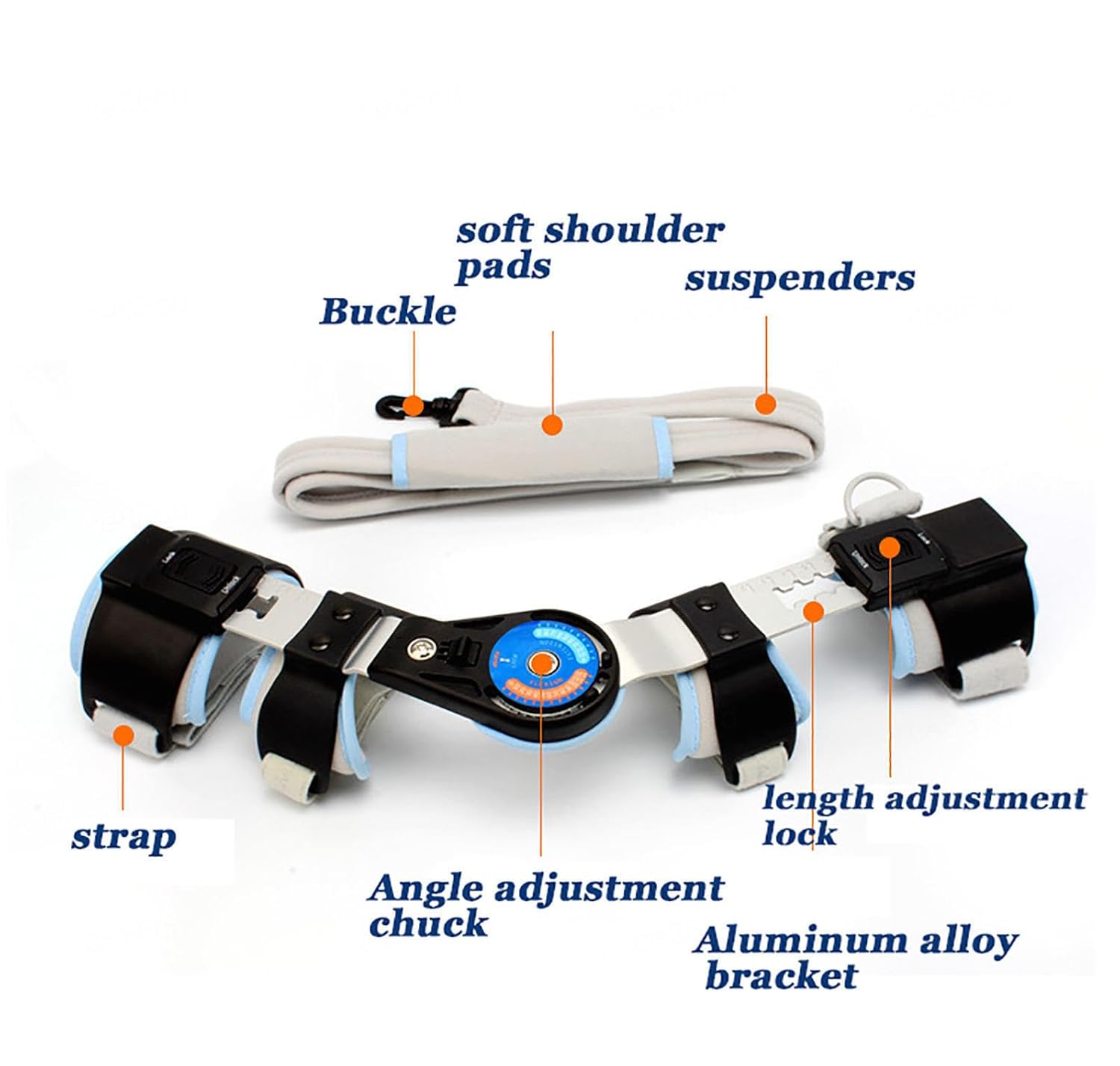 Hinged Elbow Brace ROM Support,Adjustable Elbow Splint Immobilizer, Stabilizer Splint Arm Injury Recovery Support,Shoulder Sling Stabilizer,Recovery Support After Surgery(