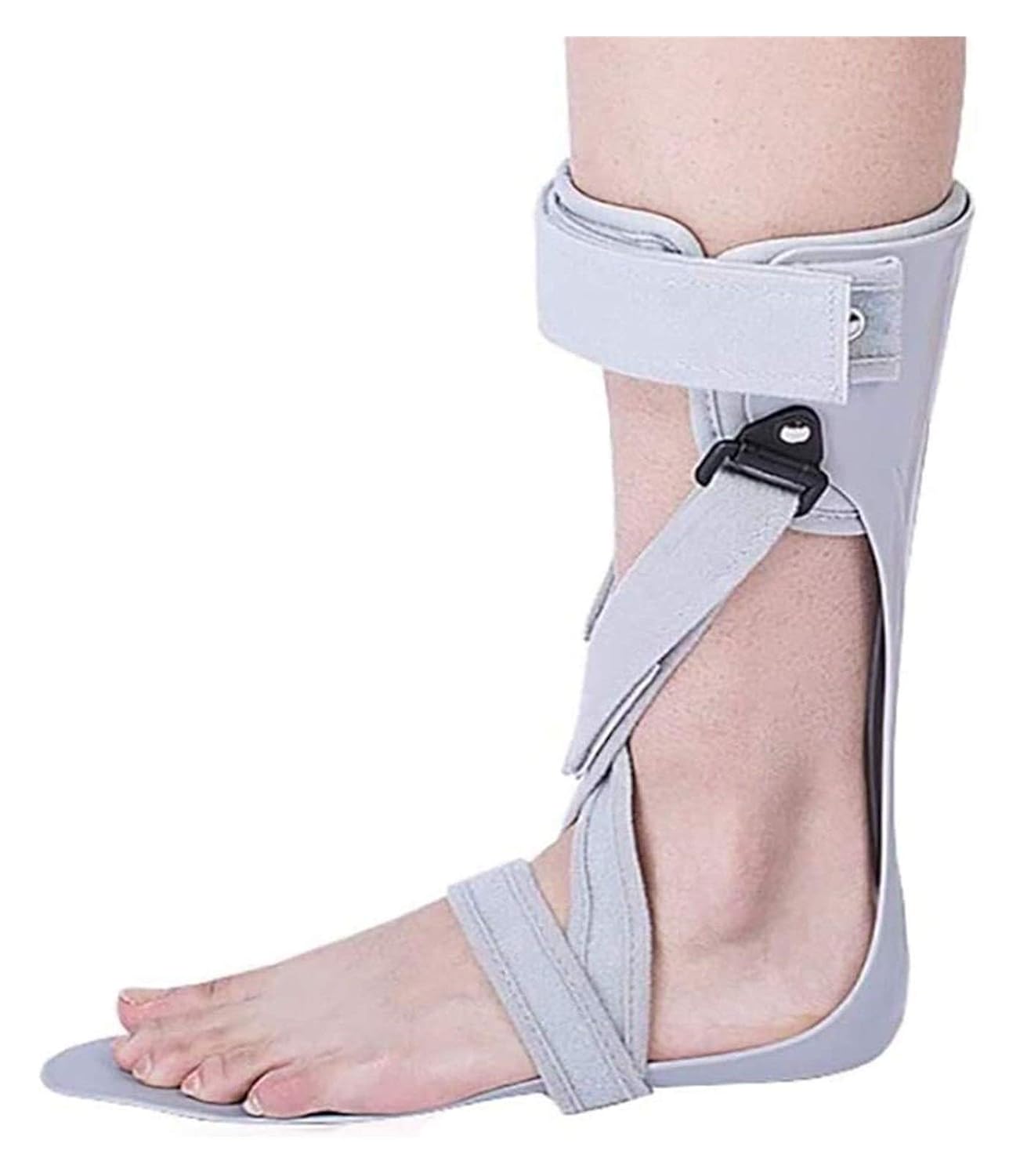Adjustable Plantar Fasciitis Drop Foot Support Splint Ankle Foot Orthosis Drop Brace Achilles Tendonitis Adult Valgus Correcting Shoe Stroke Hemiplegia Rehabilitation Device (L)