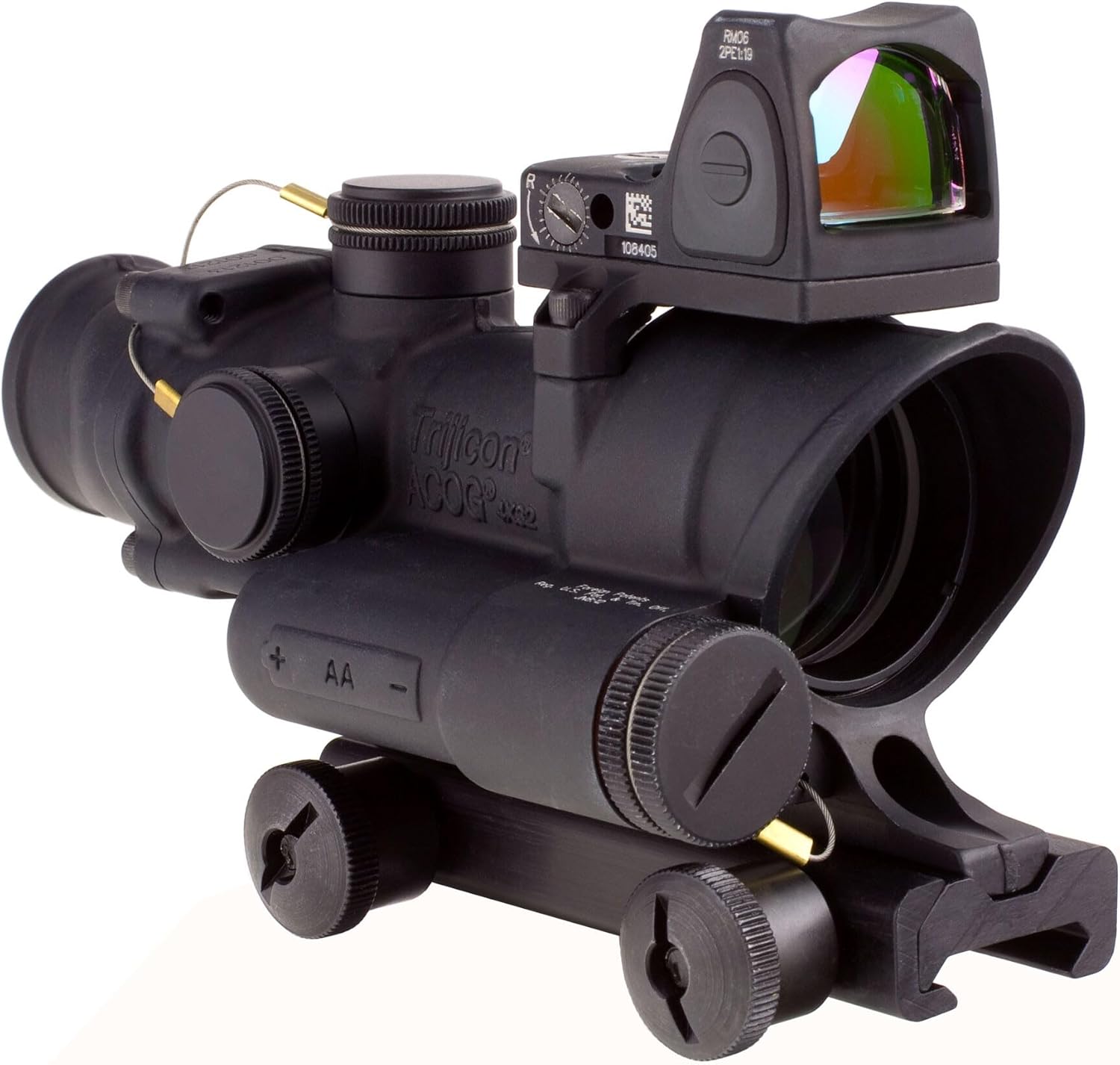 Trijicon 4x32mm ACOG Red LED Illuminated Adj .223 Crosshair Reticle TA51 Mount Red Dot Sight Black Optics