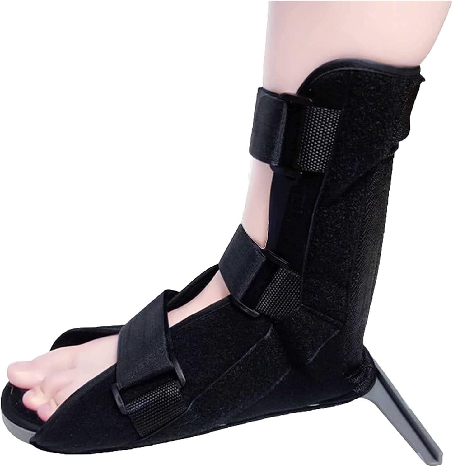 Walking Boot Fracture Boot For Broken Foot Fracture Anti-Rotation Ankle Joint Walking Boot Splint Fixed Orthosis For Foot Varus Foot Stabilizer Boot Brace Support Ankle Brace For Women & Men (Black L