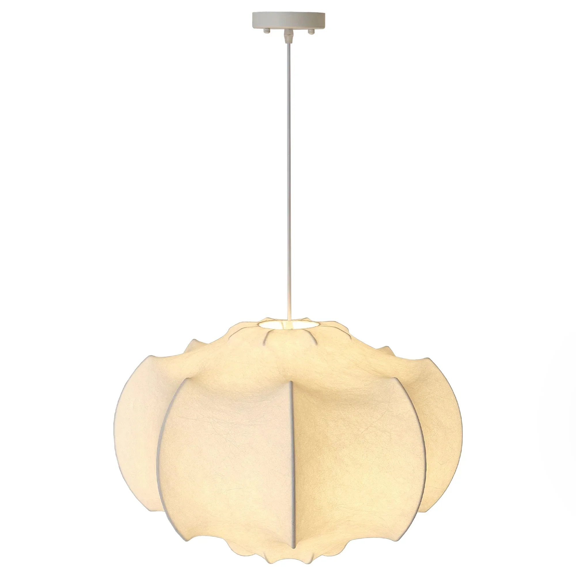 Parrot Uncle 24-Inch Bevis 3-Light White Wabi-sabi Island Pendant Light (BBC3005)