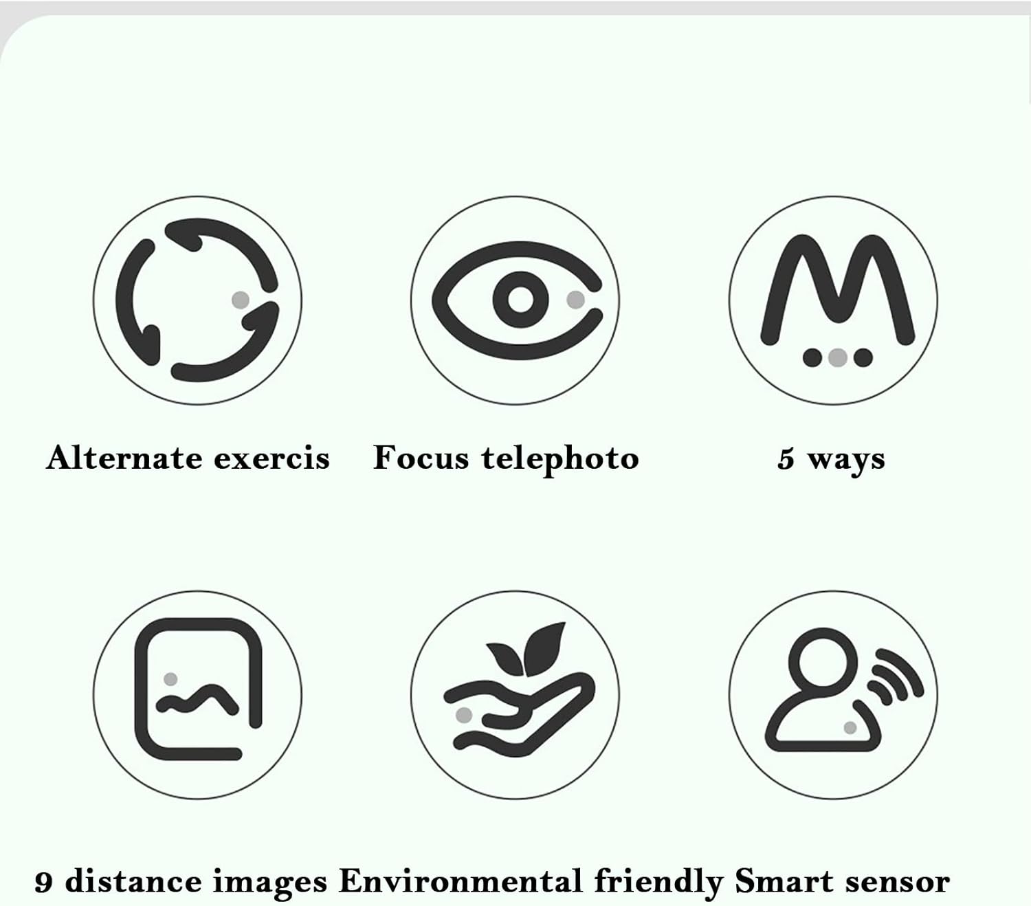 Amblyopia and Myopia Training Device, Children's Eye Distance Adjustment and Relaxation Training Device, Eye Muscle Massage, 9 Distance Images, 5 Training Methods, Relieve Eye Fatigue