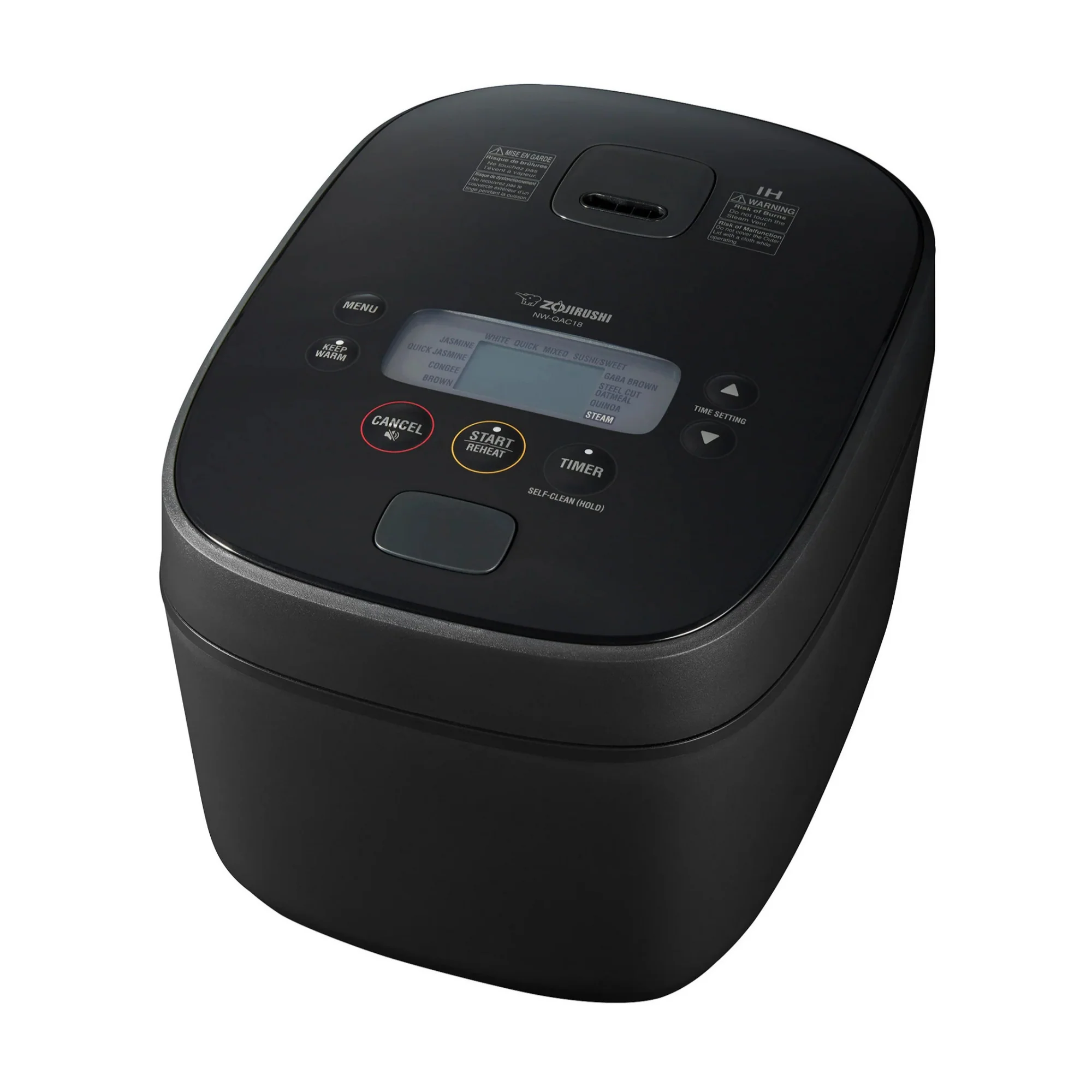 Zojirushi NW-QAC18 10-Cup Capacity Flat-Top Induction Cooker and Warmer (Black)