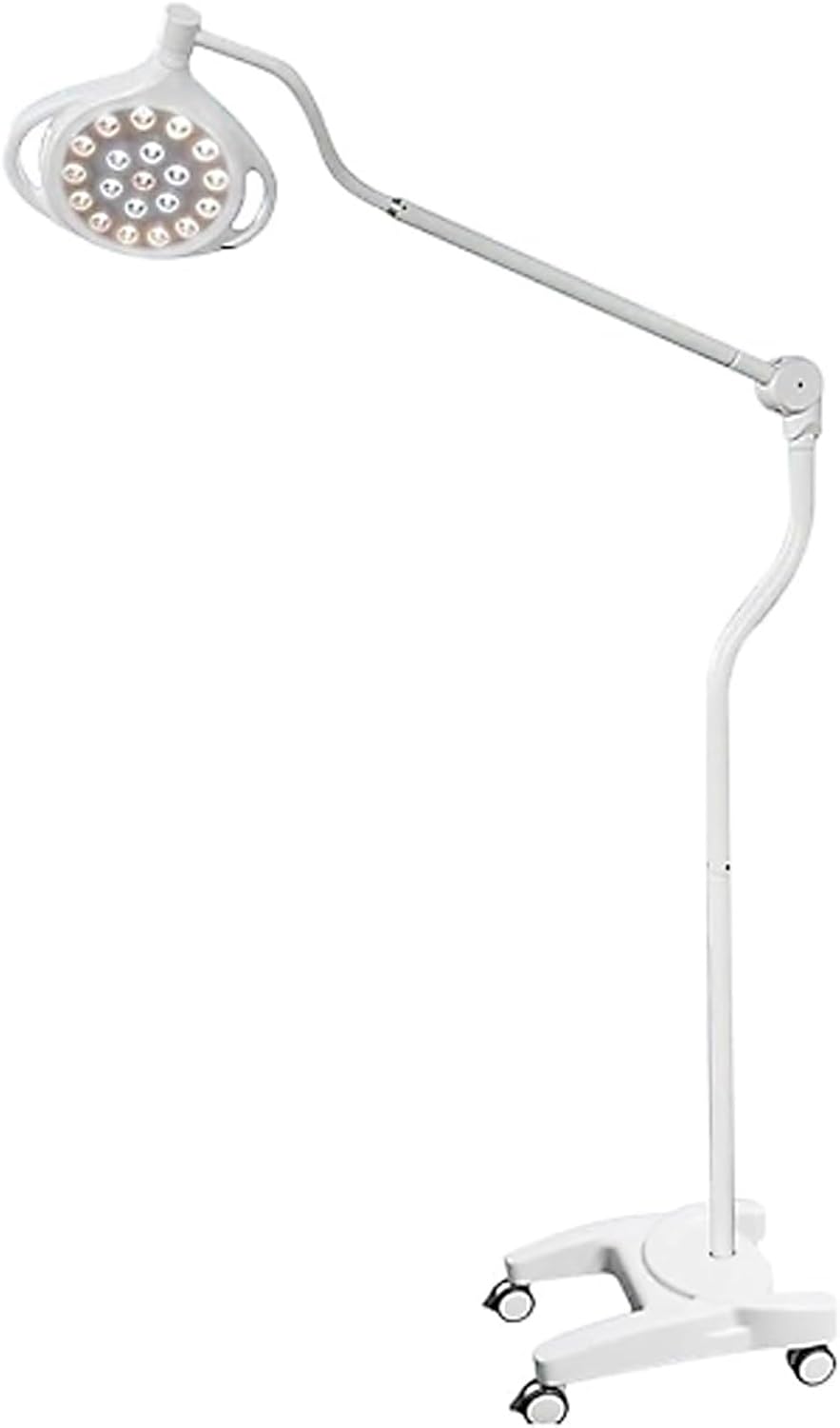 Mobile Surgical Examination Lamp, LED Dental-Oral Light Lamp with Lamp Head Can Be Rotated 360°, Angle Adjustable for Outpatient Clinic, Physical Examination