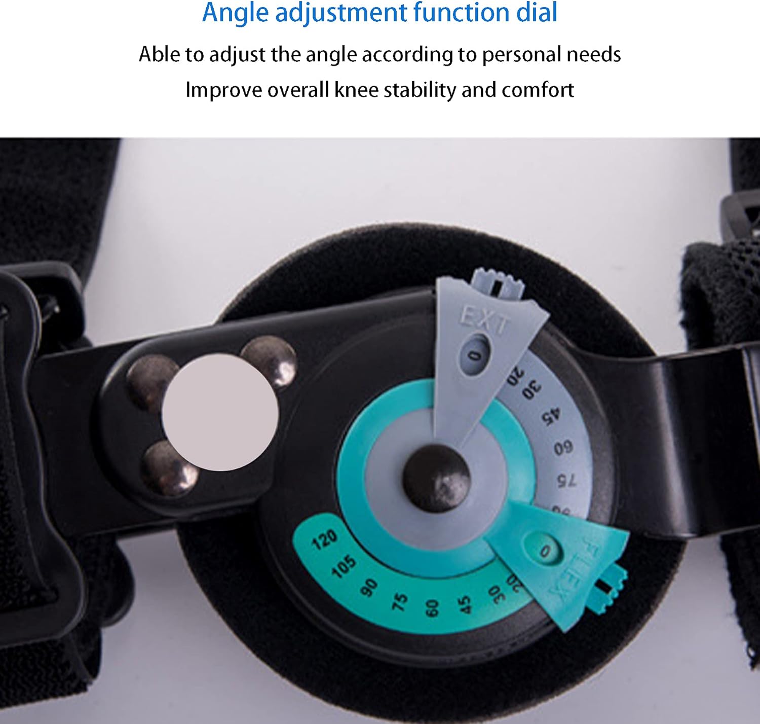 Hinged Post Op Knee Brace Adjustable ROM Leg Stabilizer Recovery After Surgery Medical Orthopedic Guard ​Protector Patella Injury Immobilizer Brace for Left Leg and Right Leg