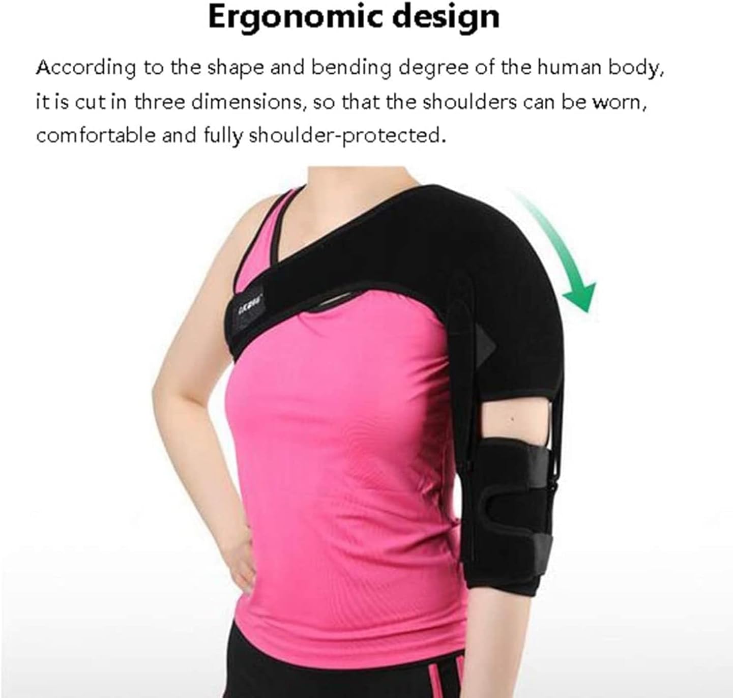 Shoulder Arm Sling Brace, Shoulder Brace Shoulder Strap Hemiplegia Subluxation Recovery Pain Relief for Torn Rotator Cuff/Dislocated Joint/Tendonitis/Bursitis/Arthritis. ﻿(Left)
