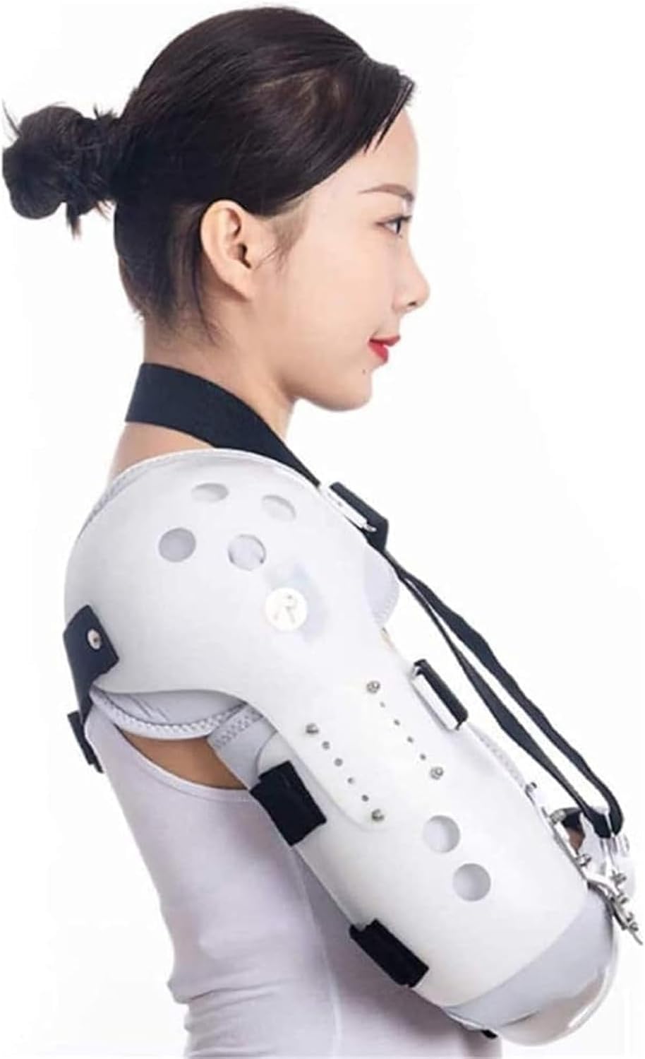 Multifunction Shoulder Immobilizer Brace, Right/Left Arm Sling Support for Upper Limb InjuriesRotator Cuff Brace, Adjustable Hand Forearm Sling, for Broken,Dislocated, Fracture, Recovery Support.(Righ