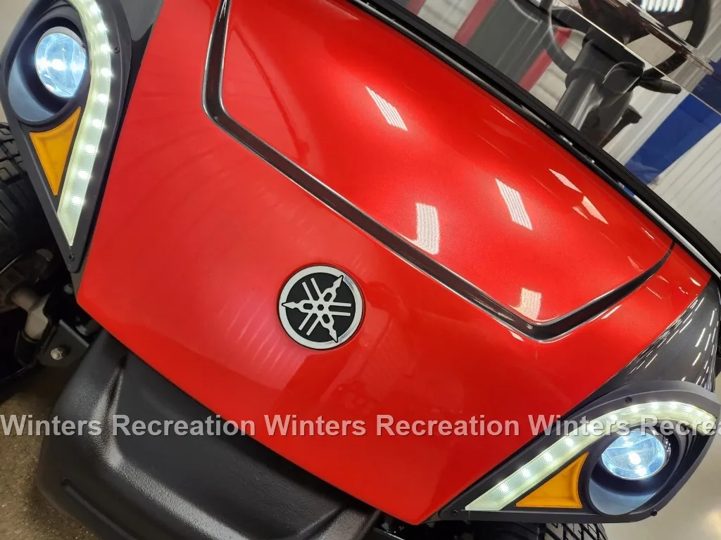 2020 Yamaha Drive 2 Lithium Ion DELUXE STREET READY Golf Cart, Magnetic Grey & Atomic Red Kandy