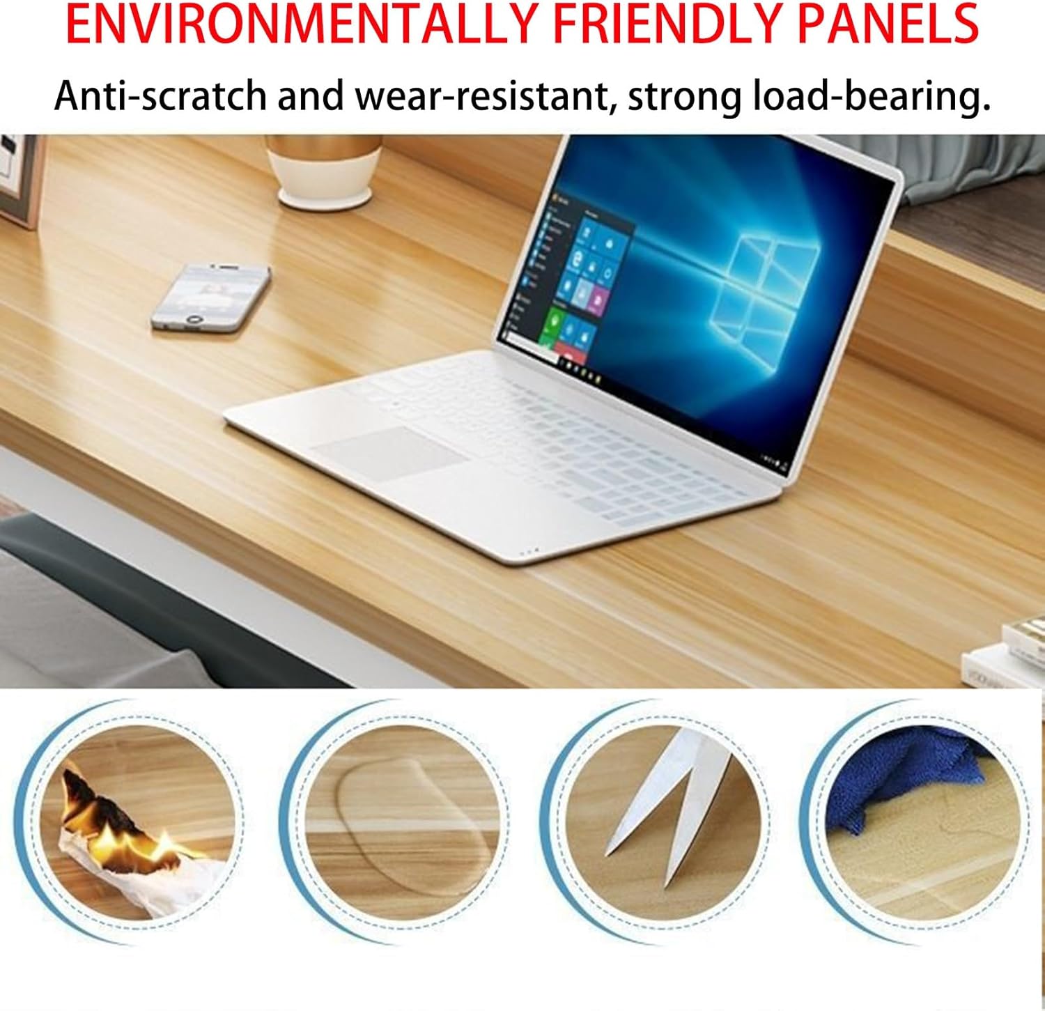 Generic Overbed Table,Over Bed Table with Wheels Adjustable Height,Rolling Bed Table,Large Bed Desk with Surrounding Baffle,Works As Bar Table, Dining Table Or Laptop Bed Table, Pink+white Frame