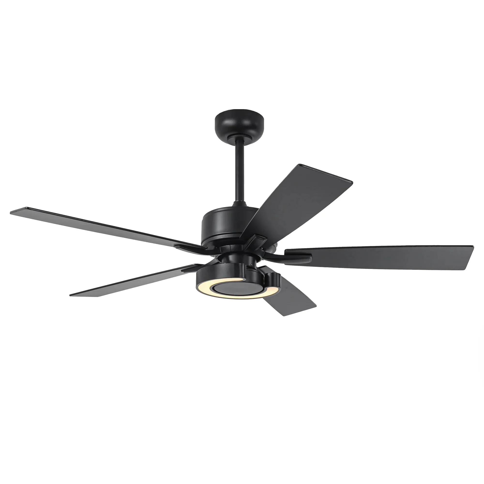 Parrot Uncle 52-Inch Arlen Double-sided Blades Downrod Mount LED Ceiling Fan with Remote Control