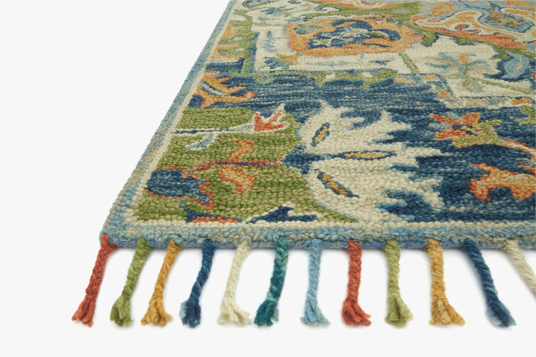 Loloi Zharah Collection - Transitional Hooked Rug in Blue (ZR-11)
