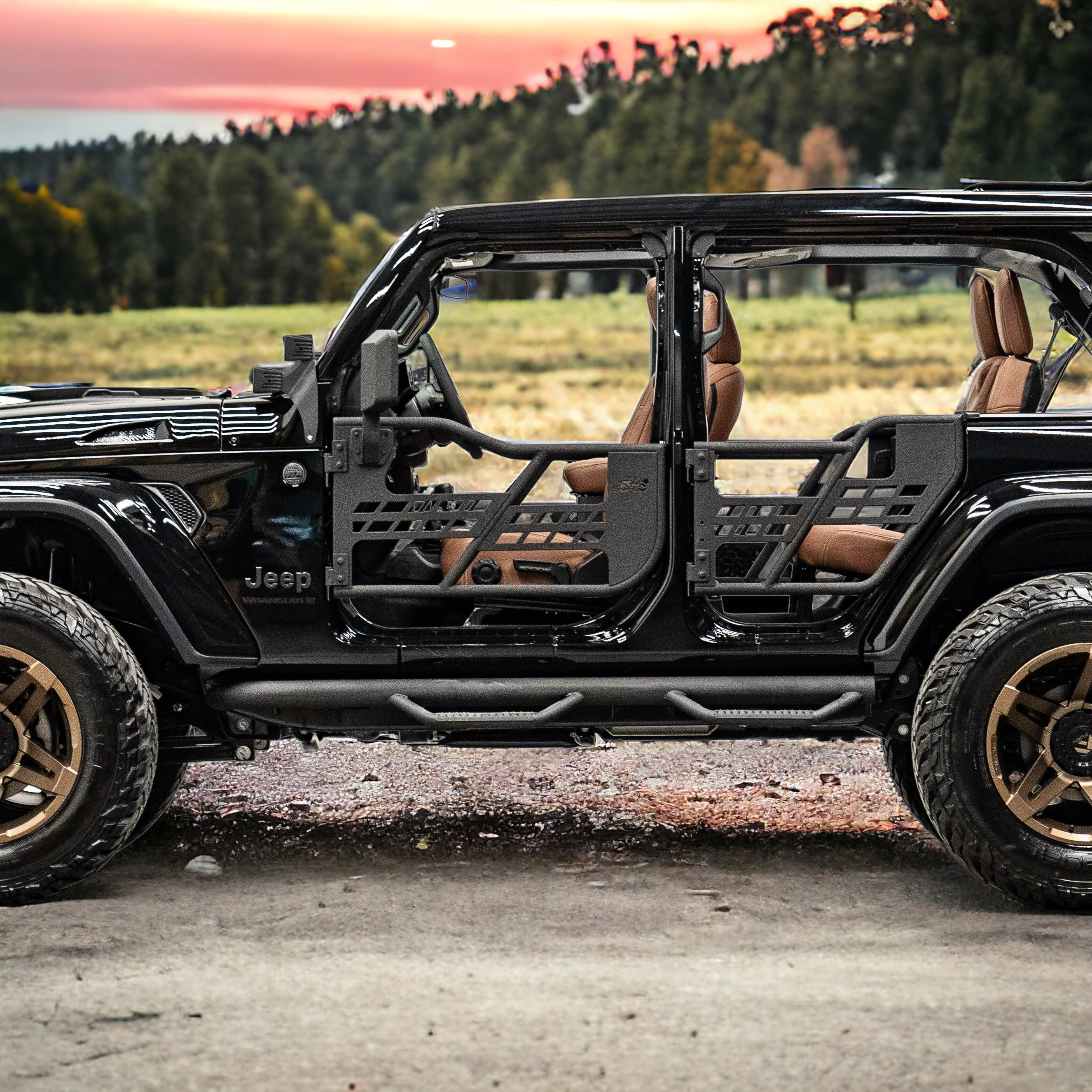 Jeep Wrangler 2018-2026 Stationary Steel Side Steps