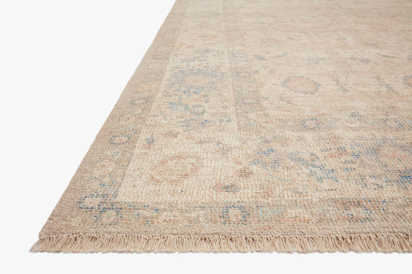 Loloi Priya Collection - Transitional Hand Woven Rug in Natural & Blue (PRY-05)
