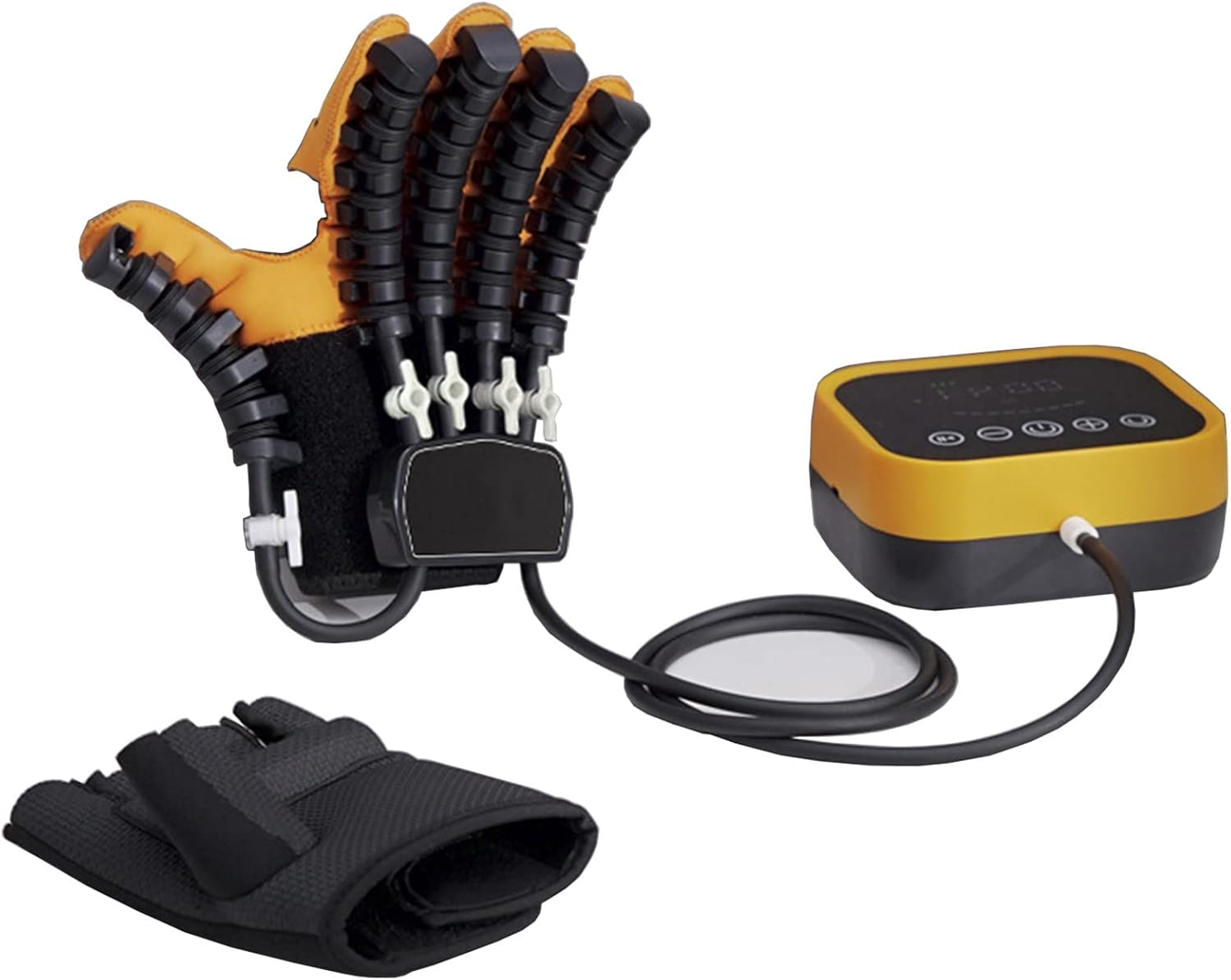 Stroke Hemiplegia Rehabilitation Robot Gloves, Finger Pain Relief, Patients with Hand Dysfunction Rehabilitation Training, Finger Orthosis,M-Right Hand